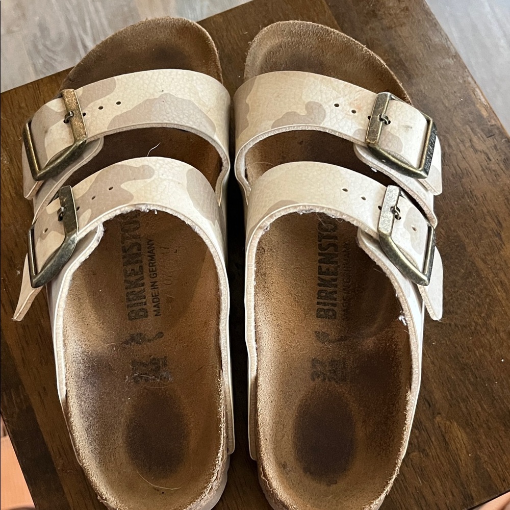 Birkenstock Kids Sandals - Cream and Brown